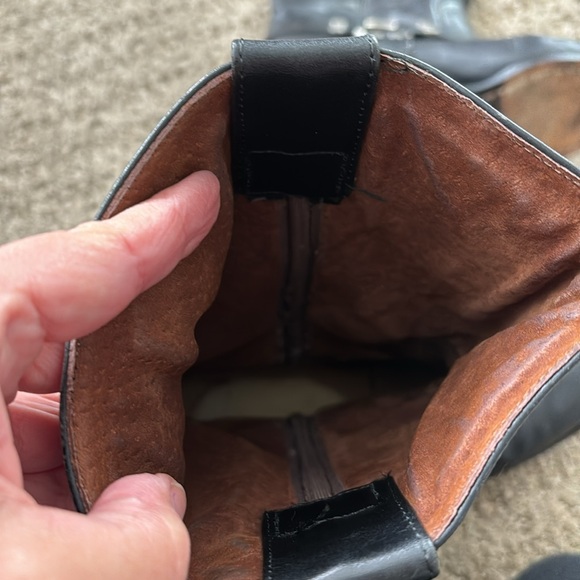 Leather biker boots - Picture 4 of 4